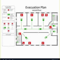 Splendid Free Printable Fire Escape Plan Template Evacuation Emergency Hazard Of Exit