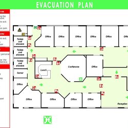 Superb Fire Escape Plan Template Evacuation Emergency Printable Formidable Safety Floor Layout Draw South