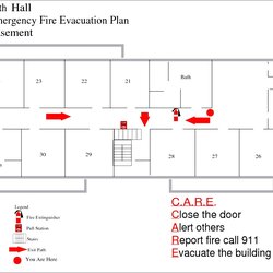 Preeminent Home Fire Escape Plan Template Evacuation Of