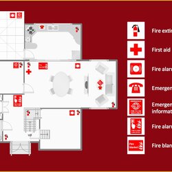 Matchless Free Printable Fire Escape Plan Template Of And Emergency Plans Evacuation Building Action Solution