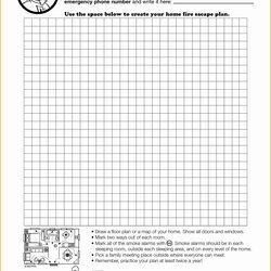 Magnificent Free Printable Fire Escape Plan Template Evacuation Of Home Education