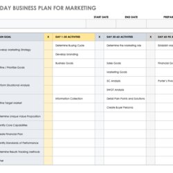 Eminent Free Day Plan Template Excel Printable Templates