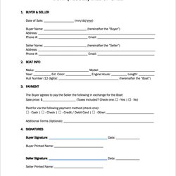 Smashing Free Boat Bill Of Sale Form Word Forms