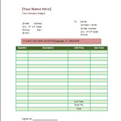 Out Of This World Blank Invoice Templates Free Word Excel Formats Template Downloads Kb Uploaded File Size