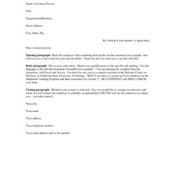 Sublime Free Cover Letter Samples For Resumes Sample Resume Templates Examples Letters Template Format