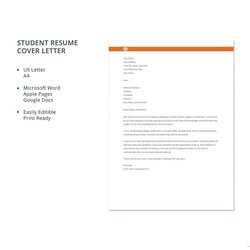 Outstanding General Cover Letter Templates Doc Resume Student Template Sample Unique Example Letters Word