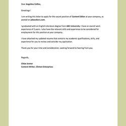 Fine Resume Cover Letter Template In Google Docs Word Format Simple Editable Microsoft