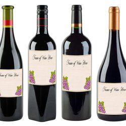 Excellent Free Printable Wine Labels You Can Customize For Blank Liquor Gratis Pertaining Six Shapes Label