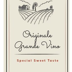 Legit Sample Wine Label Template Illustrator Word Apple Pages