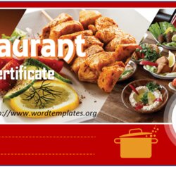 Excellent Gift Certificate Templates Word For Free Download Restaurant Template Printable Kind Review