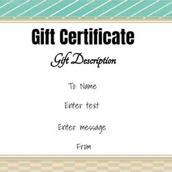 Cool Free Gift Certificate Template Designs Customize Online And Print Templates Editable Maker Text