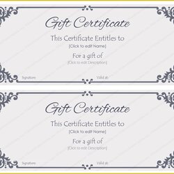 Swell Restaurant Gift Certificate Template Free Download Of Corporate Create Certificates