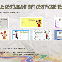 Restaurant Gift Certificates Printable Free Templates By Paddle