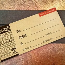 Superlative Restaurant Gift Certificate Templates Free Sample Example Template Business Format