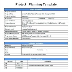 Magnificent Project Management Plan Template Example Simple Basic Quality