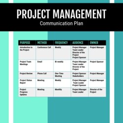 Tremendous Project Management Communication Plan Template Democracy