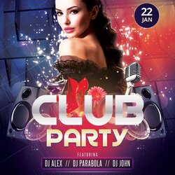 Fine Club Party Freebie Flyer Template Free Templates Flyers Event Choose Board