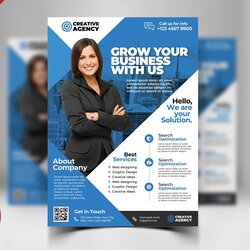 Great Free Business Flyer Template Download Corporate Flyers Zone Set Templates Graphic Print Brochure