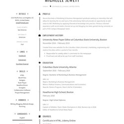 Spiffing Intern Resume Writing Guide Samples Example Internship Sample Templates