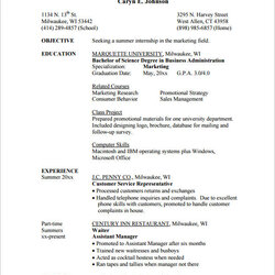 Superlative Best Internship Resume Templates To Download For Free Template Sample Business Word Format