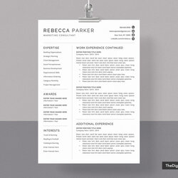 Peerless Creative Templates For Professional Resume Changers Graduates