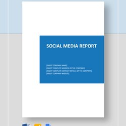 Social Media Reports Template Database Report Source