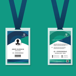 Work Id Badges Free Excel Templates