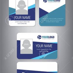 Great Employee Id Card Templates Template Wondrous Image