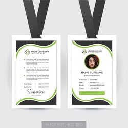 Premium Vector Professional Employee Id Card Template