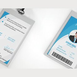 Admirable Employee Id Card Template Creative Templates Market