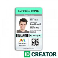 Supreme Employees Visiting Highest Clarity Top Id Card Template