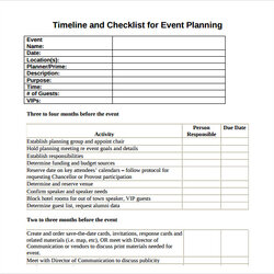 Swell Free Event Templates In Ms Word Checklist Planning Business And For