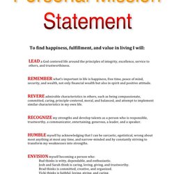 Fine My Personal Mission Statement By Steve Statements Profit Employees Motivate