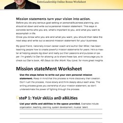 Inspiring Mission Statement Templates Business Or Personal