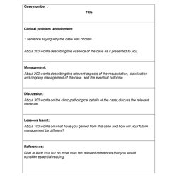 Case Brief Examples Templates Template Sample Kb