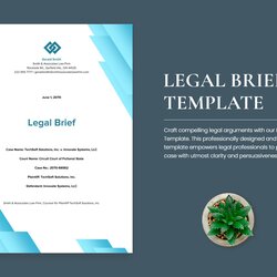 Super Legal Brief Template In Ms Word Portable Documents