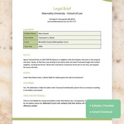 Exceptional Legal Brief Template Google Docs Word