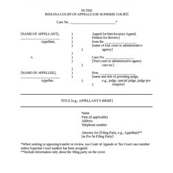 Eminent Legal Brief Template Word Appellate Form