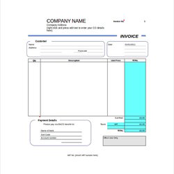 Marvelous Self Employed Invoice Template Free Word Excel Documents Blank Freelance Width