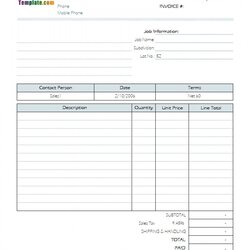 Peerless Self Employed Printable Invoice Template Templates Creative Construction With