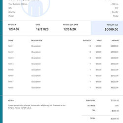 Self Employed Invoice Template Free Download