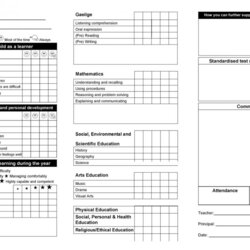High Quality Middle School Report Card Template Intended Real Fake Templates For