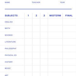 Tremendous Report Card Format Throughout Middle Cards Pray Co School Template