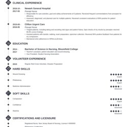 Matchless Nursing Student Resume Examples For Template Example Diamond
