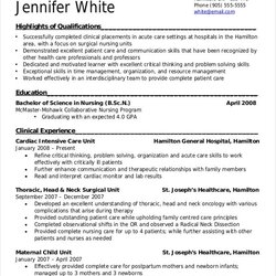 Smashing Nursing Student Resume Template Word For With Clinical Experience