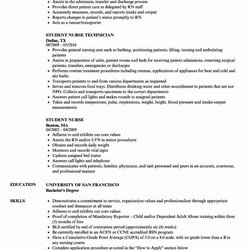 Splendid Nursing Student Resume Template Sample Nurse Samples Examples School Jobs Letter Recommendation Job