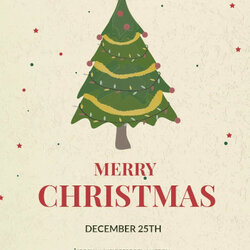 Christmas Poster Free Templates In Vector Simple Template