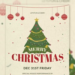 Sublime Christmas Poster Free Templates In Vector Flyer Template Word Flyers Printable Microsoft Format Party
