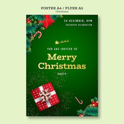 Wizard Free Christmas Poster Templates Party Template Website Visit