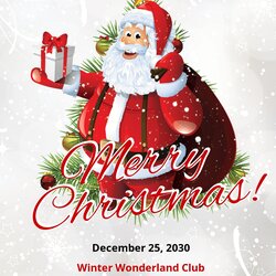 Free Merry Christmas And New Year Poster Template Apple Mac Pages Sm